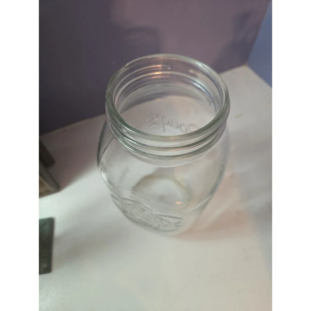 The Bougs 1/2 Gallon Extra Large Wide Mouth Floral Glass Mason Jar